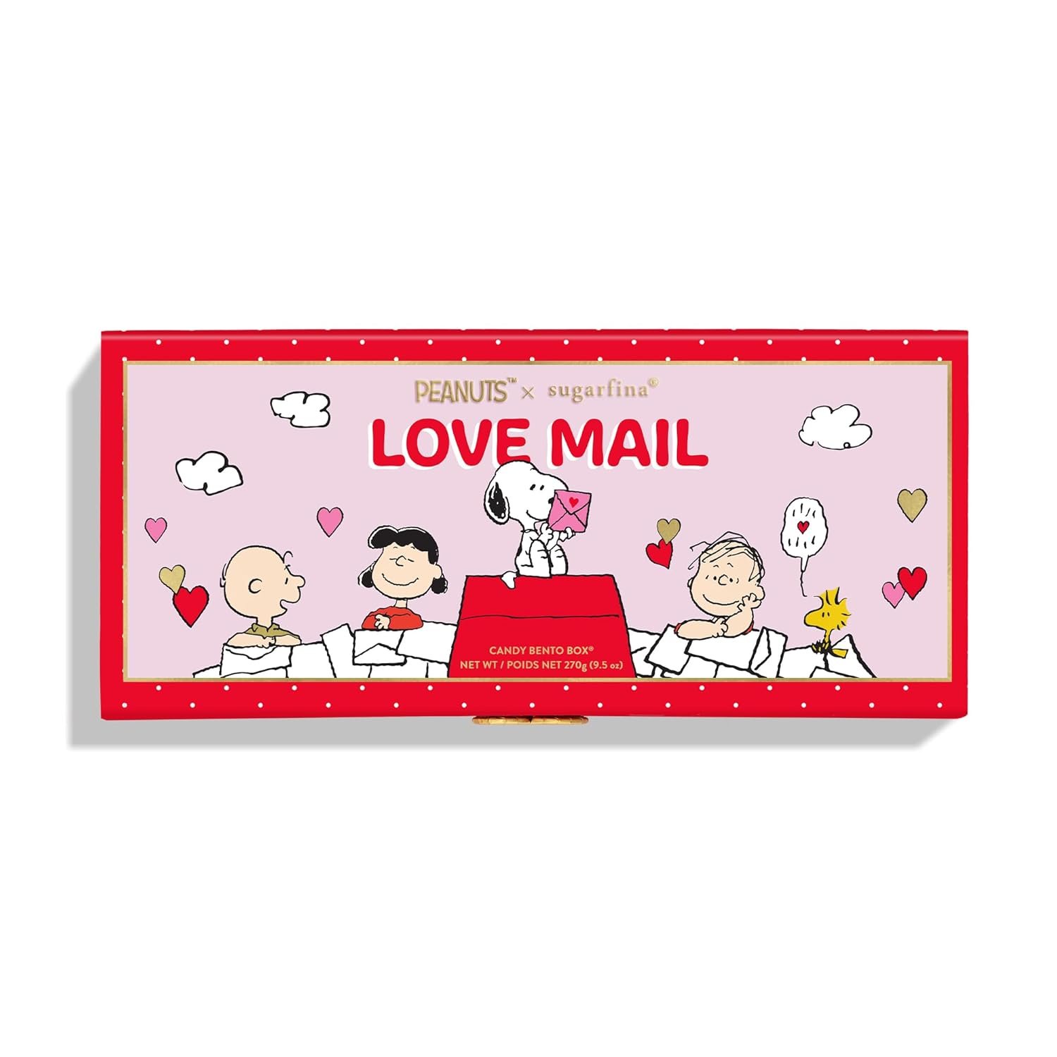 Peanuts x Sugarfina Love Mail 3 Piece Candy Bento Box | Peanuts Valentine's Day - Image 3