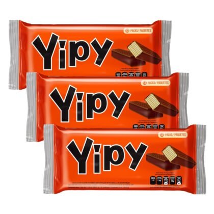 Pozuelo Yipy Wafers | Vanilla Wafers Covered in Chocolate | Delicious Snack | 10.6 Ounce (Pack of 3)