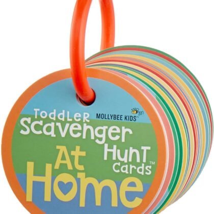 MOLLYBEE KIDS Toddler Scavenger Hunt Cards at Home, Toddler Activity, Ages 2, 3, Indoor Scavenger Hunt Game