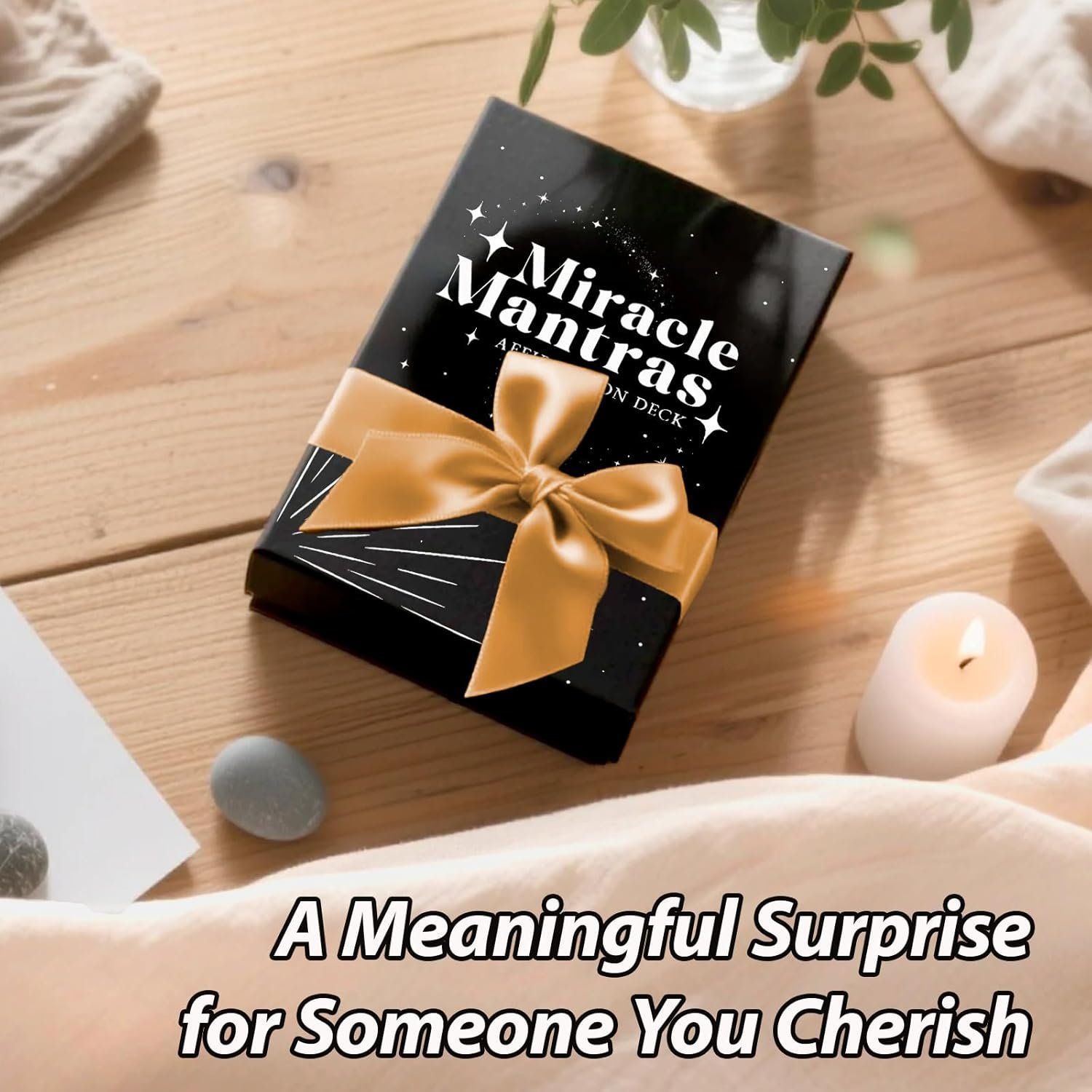 Miracle Mantras Affirmation Deck, Mindfulness Affirmation Cards for Women & Men, 62 Daily Positive Motivation Self-Love Cards, Easter Basket Stuffer Gift for Friend, Sister, Coworker - Image 5