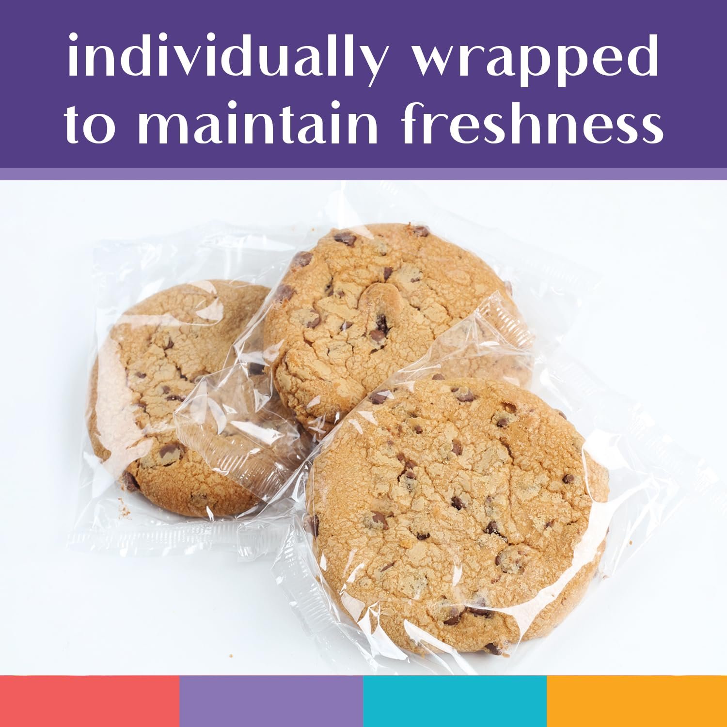 Happy Birthday Cookies Tin Chocolate Chip Gift Basket Tin Individually Wrapped Food Gift for Men Women Gourmet Kosher - Image 3