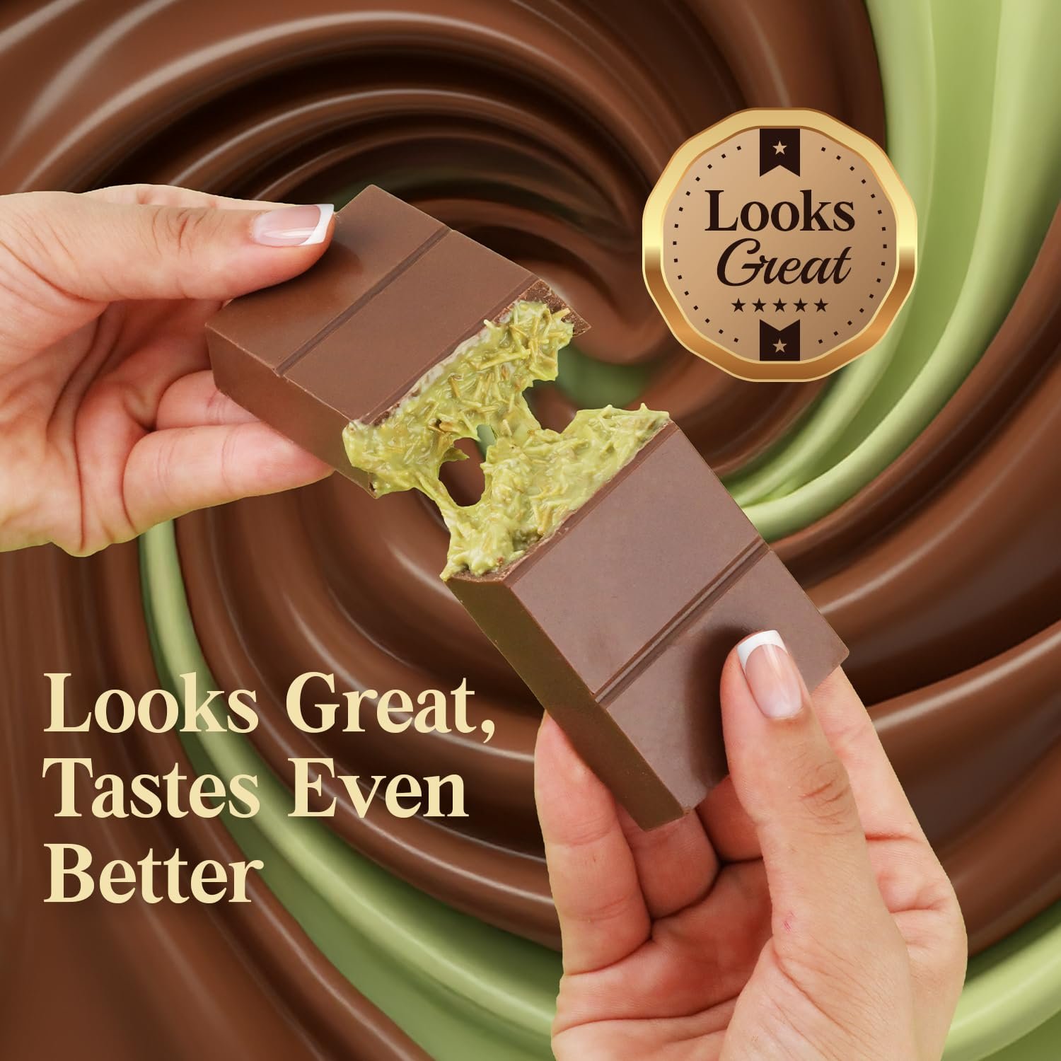 Patis Savore Dubai Chocolate Bar Pistachio - 3.5 oz Dessert with Pistachio Cream & Kataifi Filling | Gourmet Chocolate | Elegant Gift - Image 7