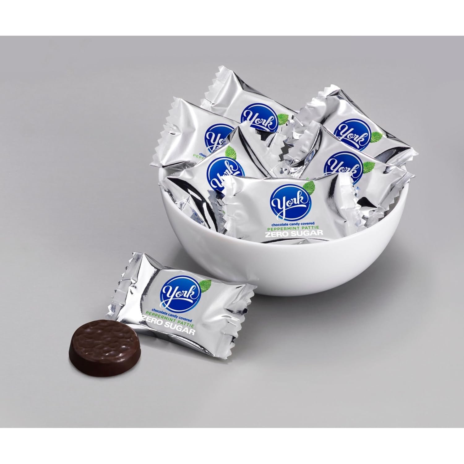 YORK Zero Sugar Chocolate Peppermint Patties, Candy Bag, 5.1 oz - Image 5