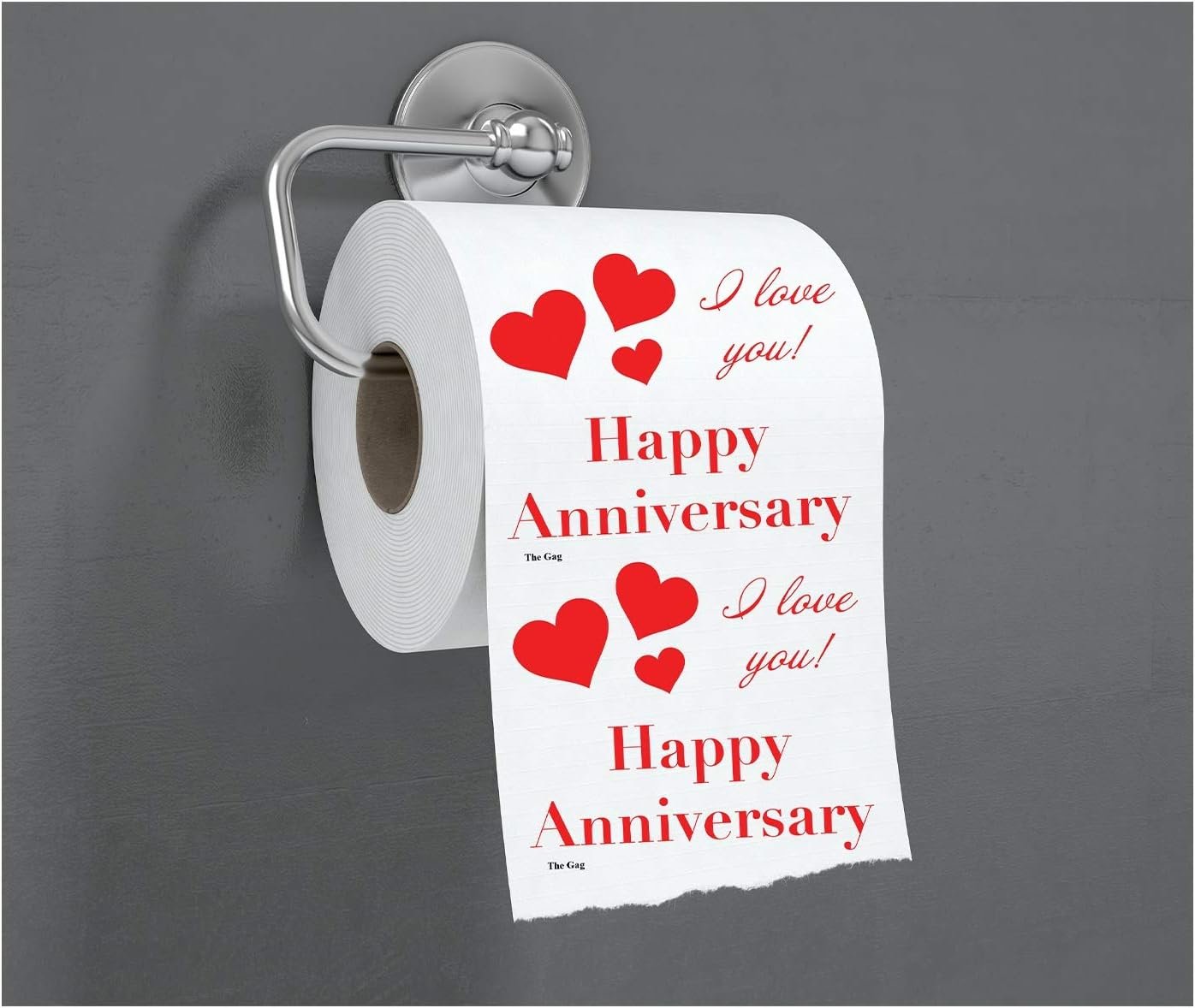 Toilet Paper Rolls-Happy Anniversary Funny Gag Gift For Him or Her Men Women.