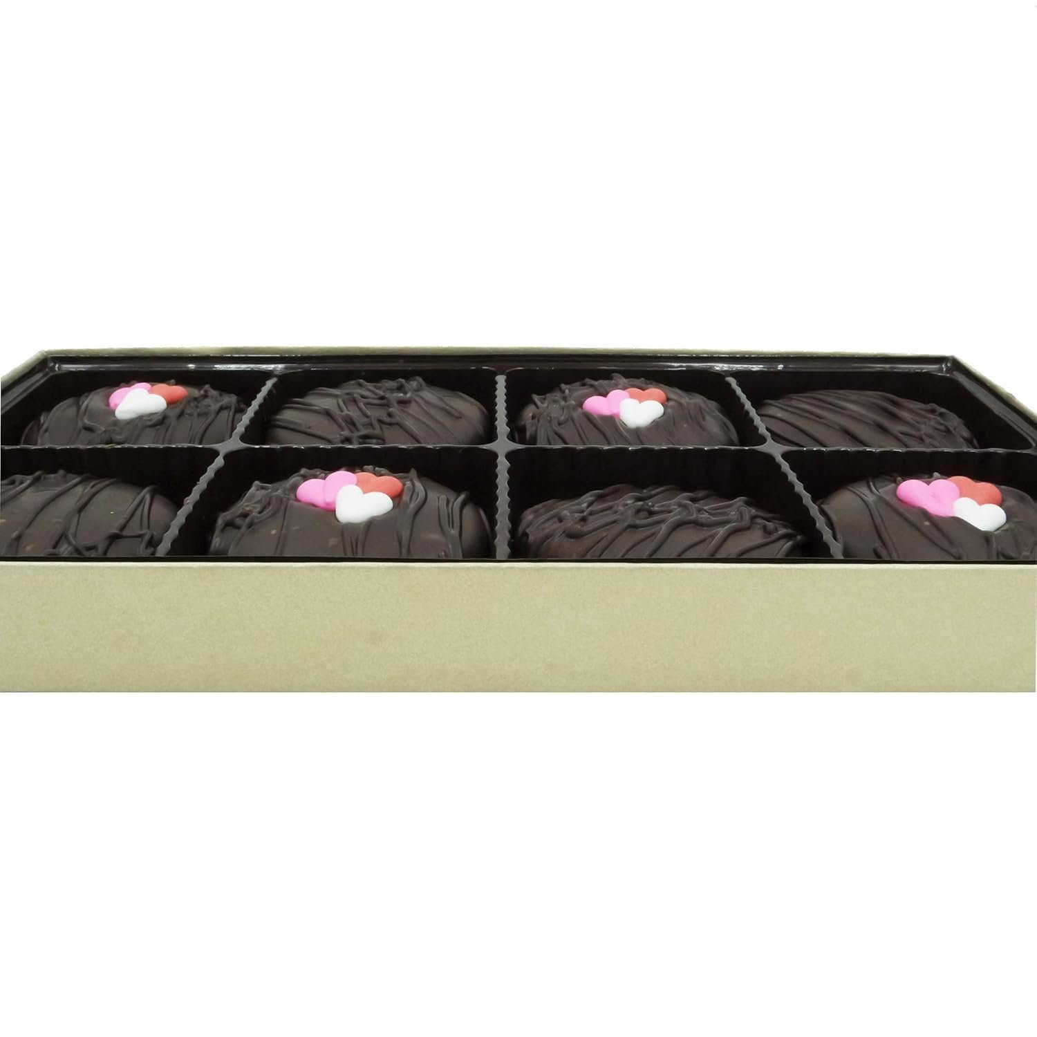 Philadelphia Candies Dark Chocolate Covered Creme Filled Sandwich Cookies, Valentine's Day Gift 8 Ounce - Image 3