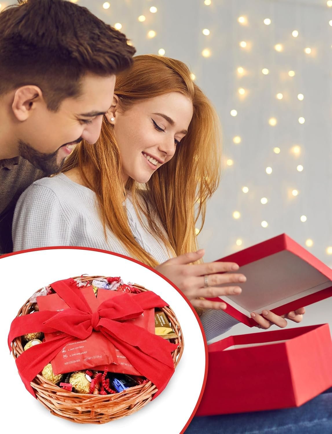 Christmas Chocolate Gift Tray, Premium Mixed Truffles, European Chocolate, High End Hot Cocoa (Peppermint) Sweet Gift for Everyone! - Image 4