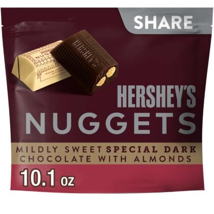 HERSHEY'S NUGGETS SPECIAL DARK Chocolate with Almonds Candy Share Pack, 10.1 oz