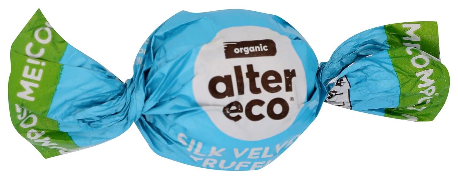 Alter Eco | Silk Velvet Truffles | 39% Pure Dark Cocoa, Fair Trade, Organic, Non-GMO, Gluten Free Dark Chocolate Truffles (1 Count (Pack of 1))