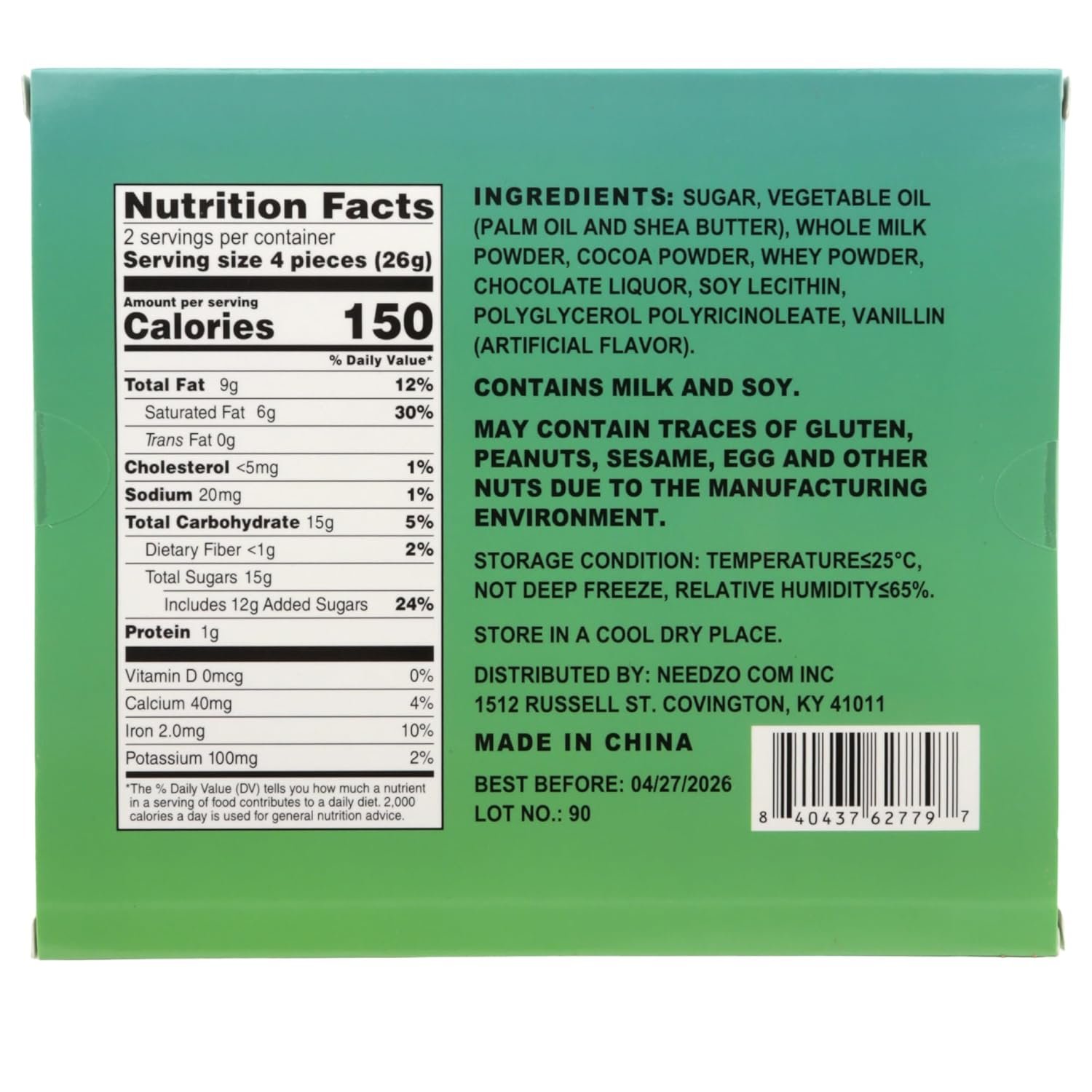 Mini Chocolatey Christmas Trees, Individually Foil Wrapped Candies, Festive Stocking Stuffer Gifts, 8 Pieces Inside, 1.83 Ounces - Image 2