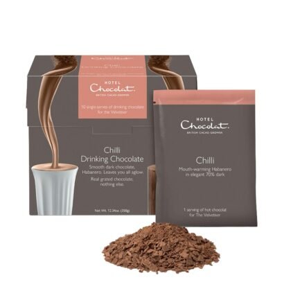 Hotel Chocolat - Drinking Chocolate as it should be - More Cacao, Less Sugar - Hot Chocolate - Cold Drinking Chocolate (Dark Chocolate Chilli)
