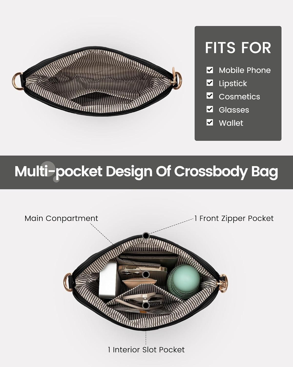 LOVEVOOK Weekender Bags for Women, Travel Duffle Bag with Shoe Compartment, Gym Duffel Bag with Makeup Bag Carry-on Tote Bag for Airplanes Weekend, Hospital Bags for Labor and Delivery - Image 7