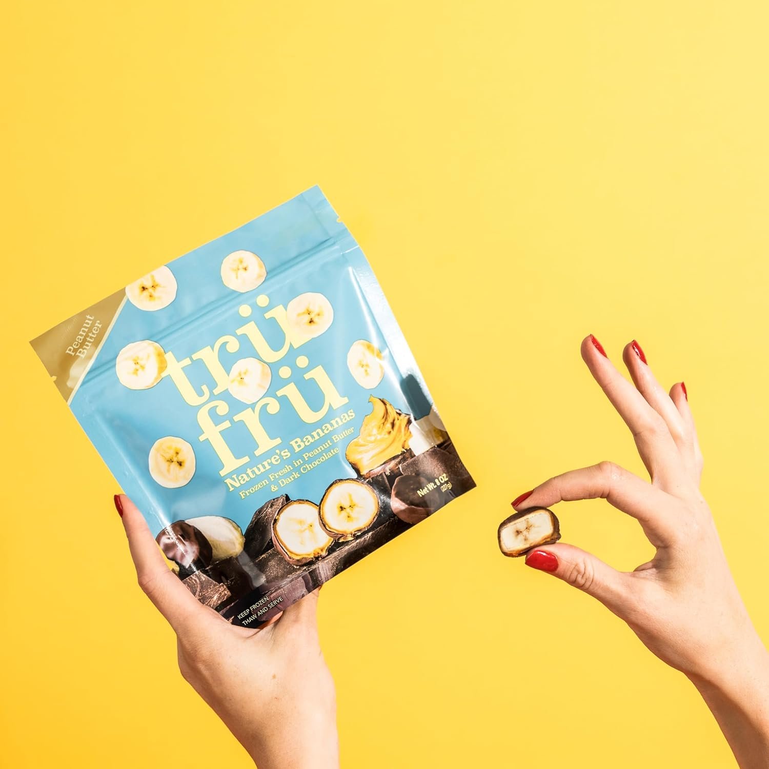 Tru Fru, Bananas Frozen Peanut Butter Dark Chocolate, 8 Ounce - Image 5