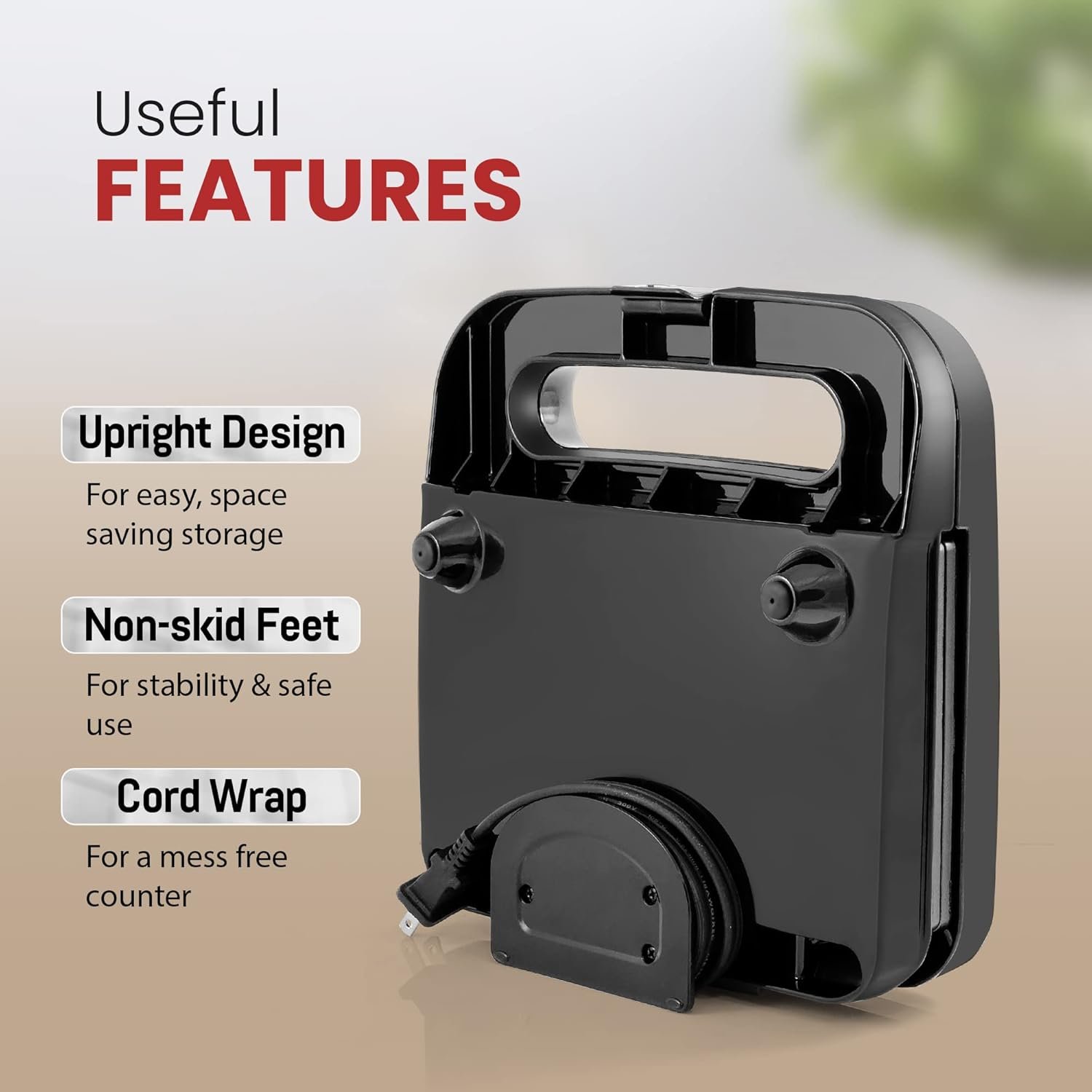 Elite Gourmet ESM2207XSS Sandwich Panini Maker Grilled Cheese, Machine Tuna Melt Omelets Non-stick Cooking Surface, 2 Slice, 750 Watts, Stainless Steel - Image 3