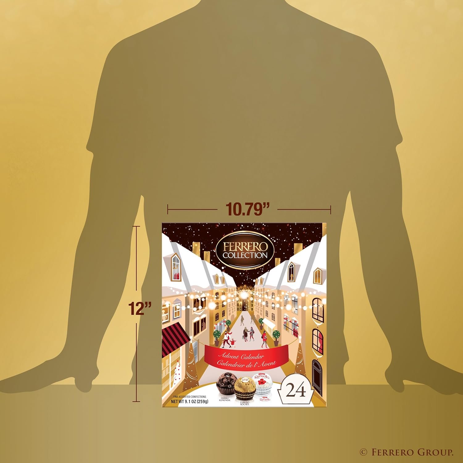 Ferrero Collection Holiday Advent Calendar 2025, Premium Assorted Christmas Chocolate Gift Box, 24 Piece, 9.1 oz - Image 7