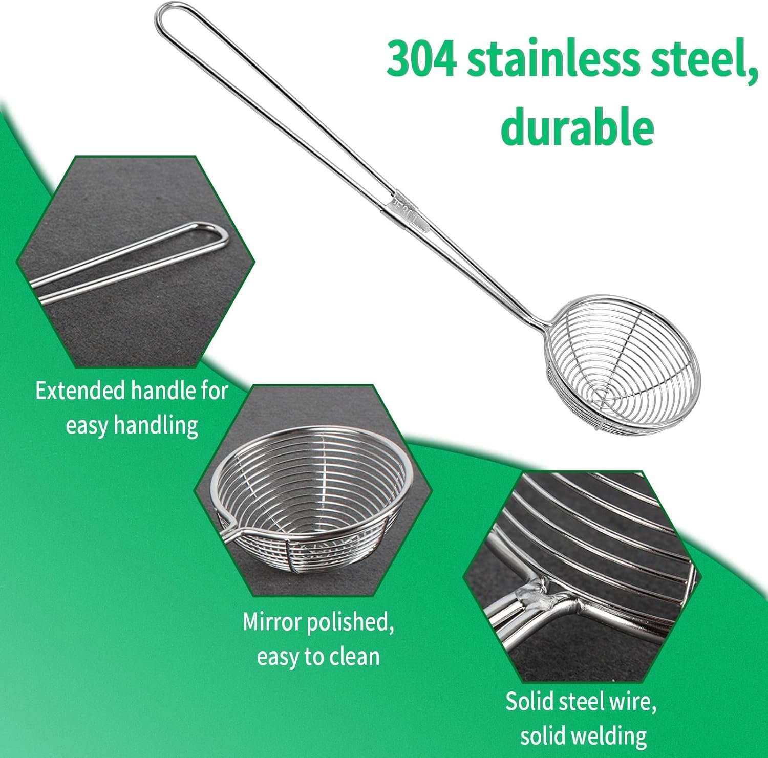 4 Pcs Candy Dipping Tools Kit, Chocolate Dipping Kit for Handmade Chocolates Handmade tools for Dessert (3-head Fork, 2-head Fork, Circle Fork, Skimmer) - Image 3