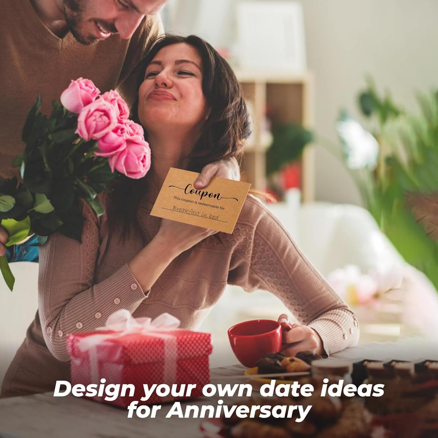 50 Blank Coupon Cards Box - Love Coupon For Him, Blank Coupon Book For Husband From Wife, Valentines Day Gifts For Him Her, Personalized Voucher Custom Gifts For Boyfriend Birthday - Image 5