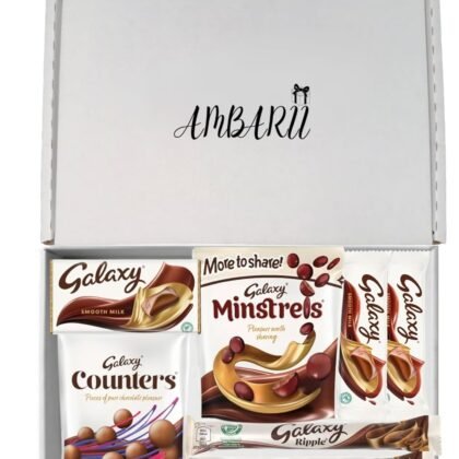 AMBARII Galaxy Chocolate Gift Box Hamper | Filled with Galaxy Full Sized Bars | Hamper of Chocolates| Gift for Everyone | Treat Box