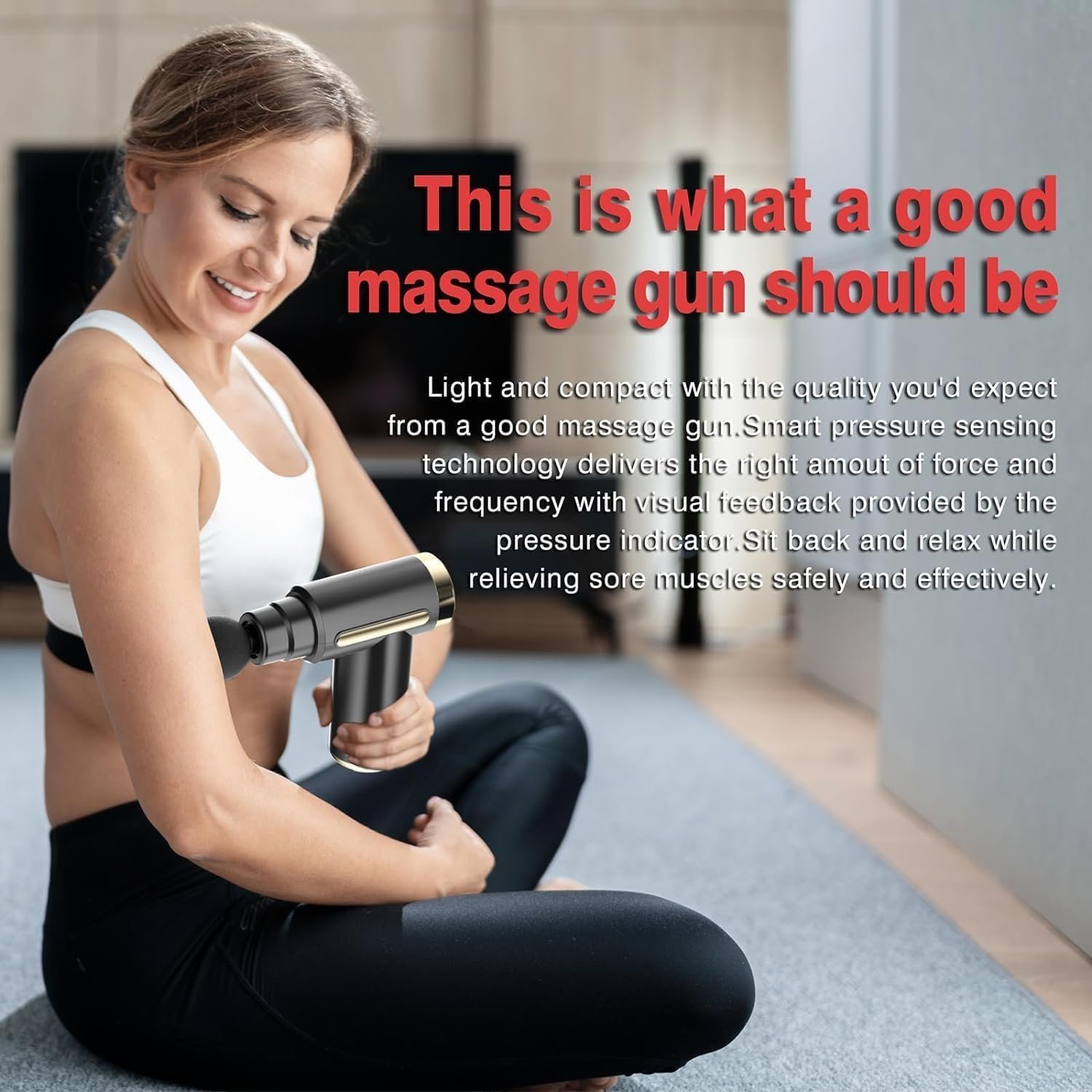 Mini Massage Gun Deep Tissue Muscle Massager with 6 Speeds & 4 Massage Heads, Super Quiet Handheld Percussion Massager for Pain Relief, Portable Electric Body Massager, Ideal Gift for Mom & Dad - Image 7