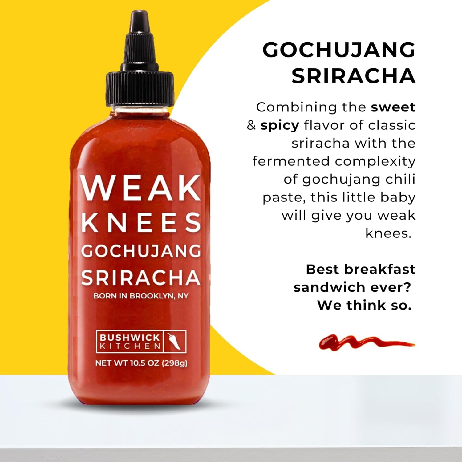 Bushwick Kitchen Spicy Sampler Gift Box, Set Includes our Gochujang Sriracha, Spicy Maple Syrup, and Spicy Honey Hot Sauces, 5 Recipes, Chile Pepper Dish Towel, and Bushwick Kitchen Gift Box - Image 3