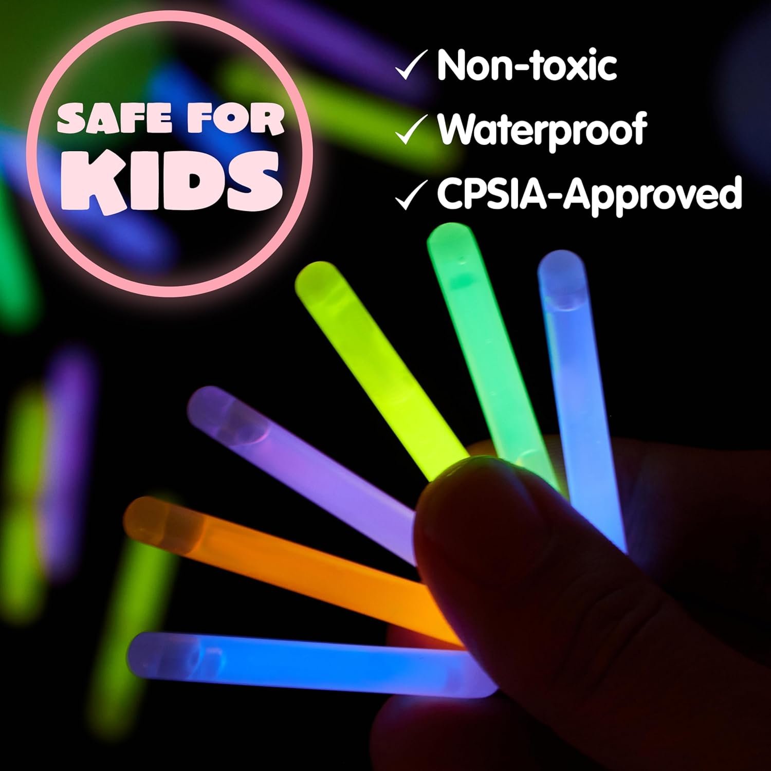 JOYIN 200 Pcs Easter Egg with 300 Pcs Easter Glow Sticks, Glow in the Dark for Kids Easter Basket Stuffers, Easter Egg Hunt Party Favors Classroom Decorations Supplies - Image 9
