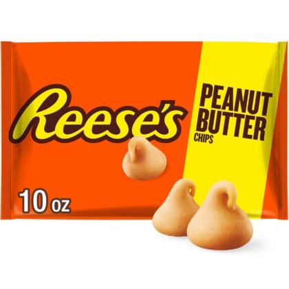 REESE'S Peanut Butter Baking Chips Bag, 10 oz