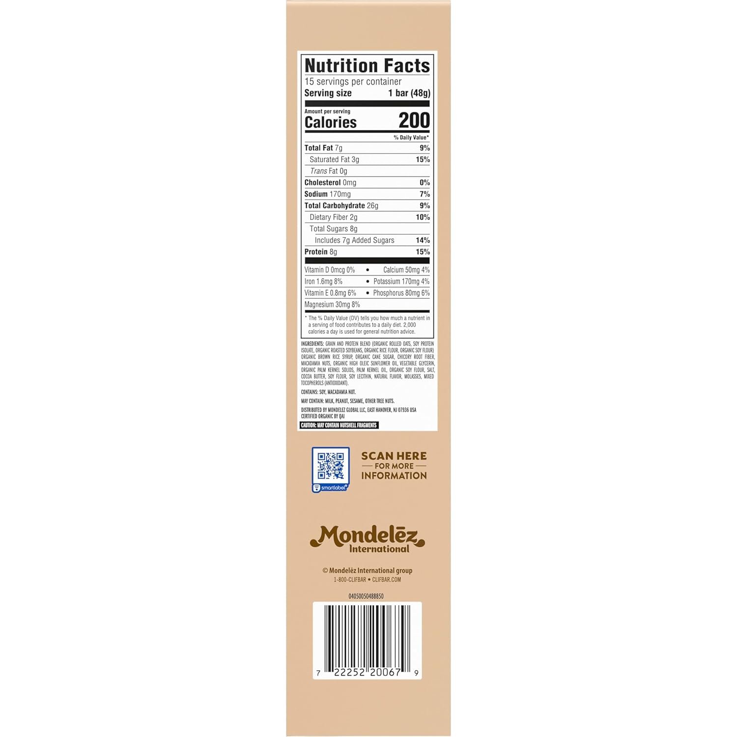 Clif, Bar Luna White Chocolate Macadamia 15 Count, 25.35 Ounce - Image 13