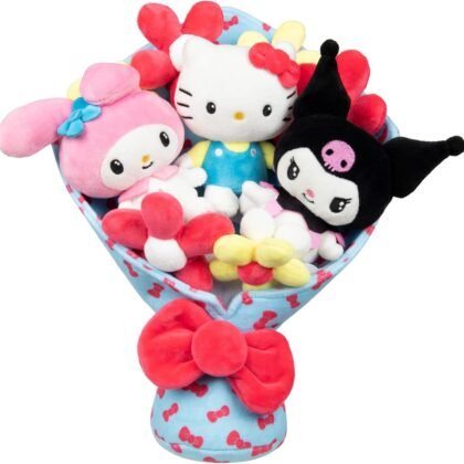 Jazwares Hello Kitty and Friends - 12-inch Plush Celebration Bouquet - 9 Plush Included - Officially Licensed Sanrio Product from