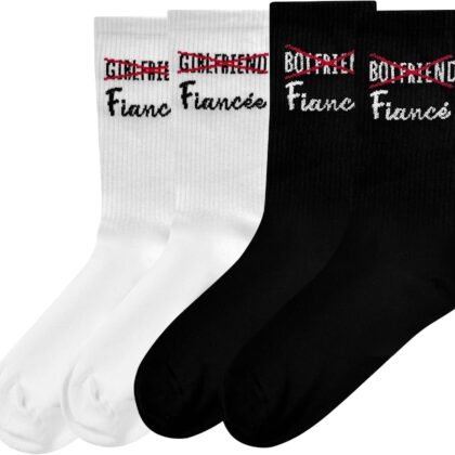 Couples Socks Set Newlyweds Gift – Hubby and Wifey Wedding Socks for Bride & Groom, Engagement Gift
