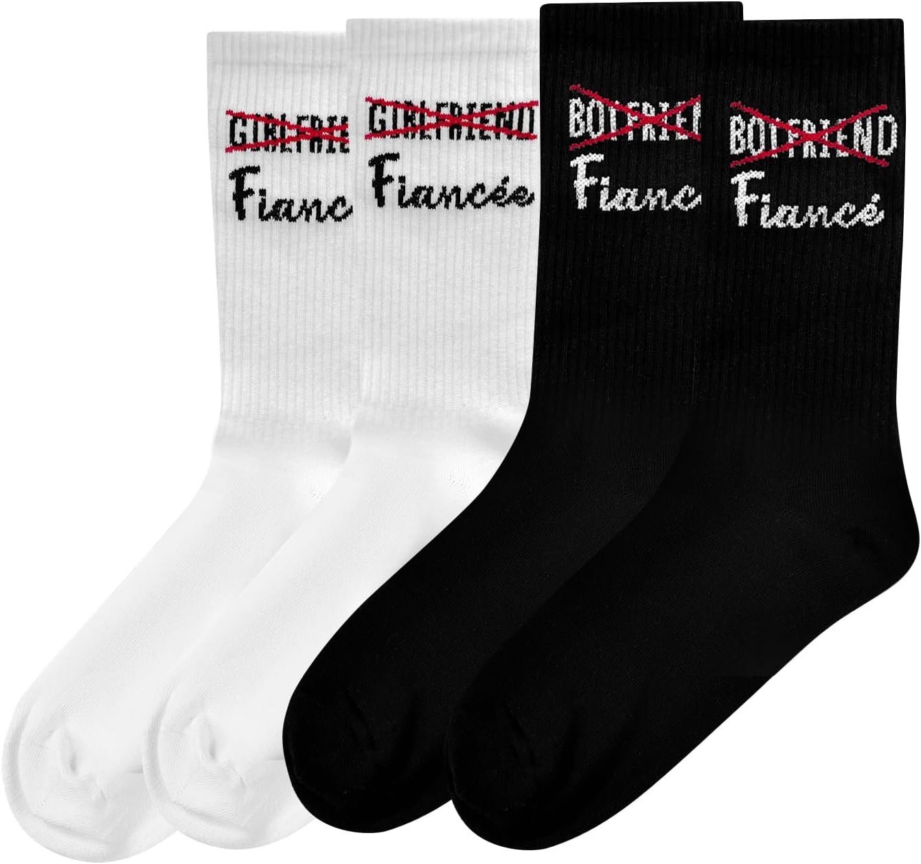 Couples Socks Set Newlyweds Gift – Hubby and Wifey Wedding Socks for Bride & Groom, Engagement Gift