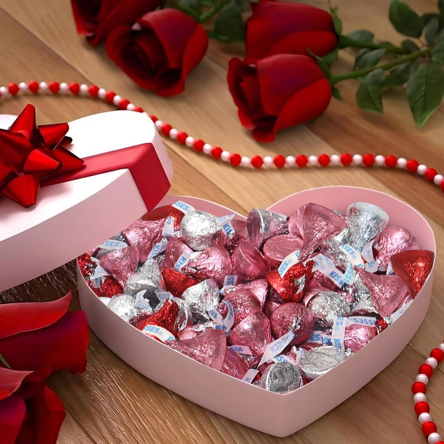 Valentine’s Kisses Milk Chocolate Candy - 2 Pound Bulk Chocolate Candies, Individually Wrapped Valentine’s Day Chocolate for Parties, Gift Bags, Candy Bowls, Classroom Exchanges & Holiday Celebrations - Image 5