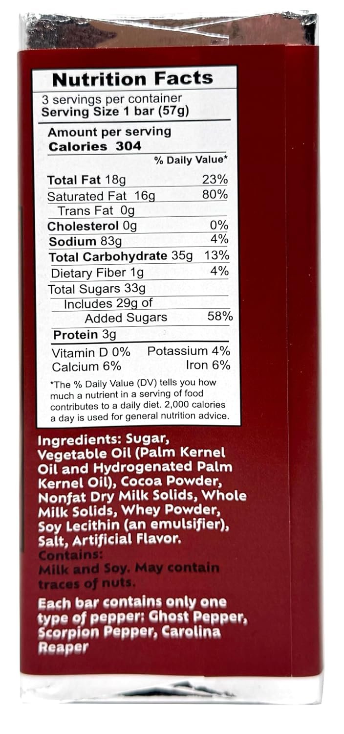 BURN Hot Pepper Chocolate Bars with Ghost Pepper, Scorpion Pepper and Carolina Reaper – Includes 3 Spicy Chocolate Bars - Image 2