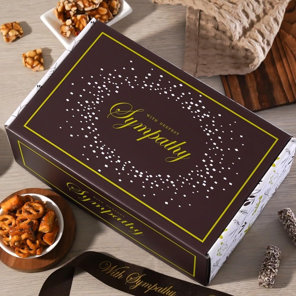 Broadway Basketeers Sympathy Gifts Box - Gourmet Sympathy Gift Basket with Assorted Treats - Thoughtful Care Package, Condolences Gift for Loss, Bereavement, Grief, Funeral, Memorial or Kosher Shiva - Image 3