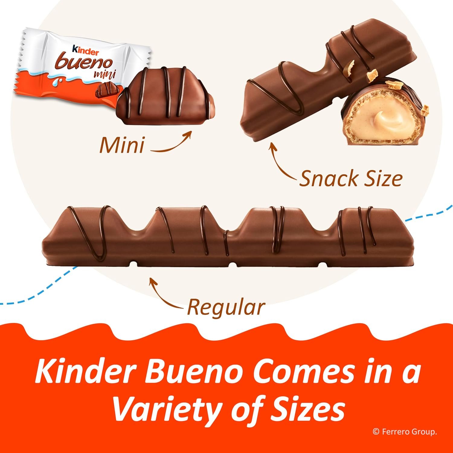Kinder Bueno Milk Chocolate Bars with Hazelnut Filling, 30 Packs of 2, Bulk Chocolate Candy Bars for Game Day, Football Party Supplies, Snacks for Adults, 1.4 oz Per Pack - Image 9