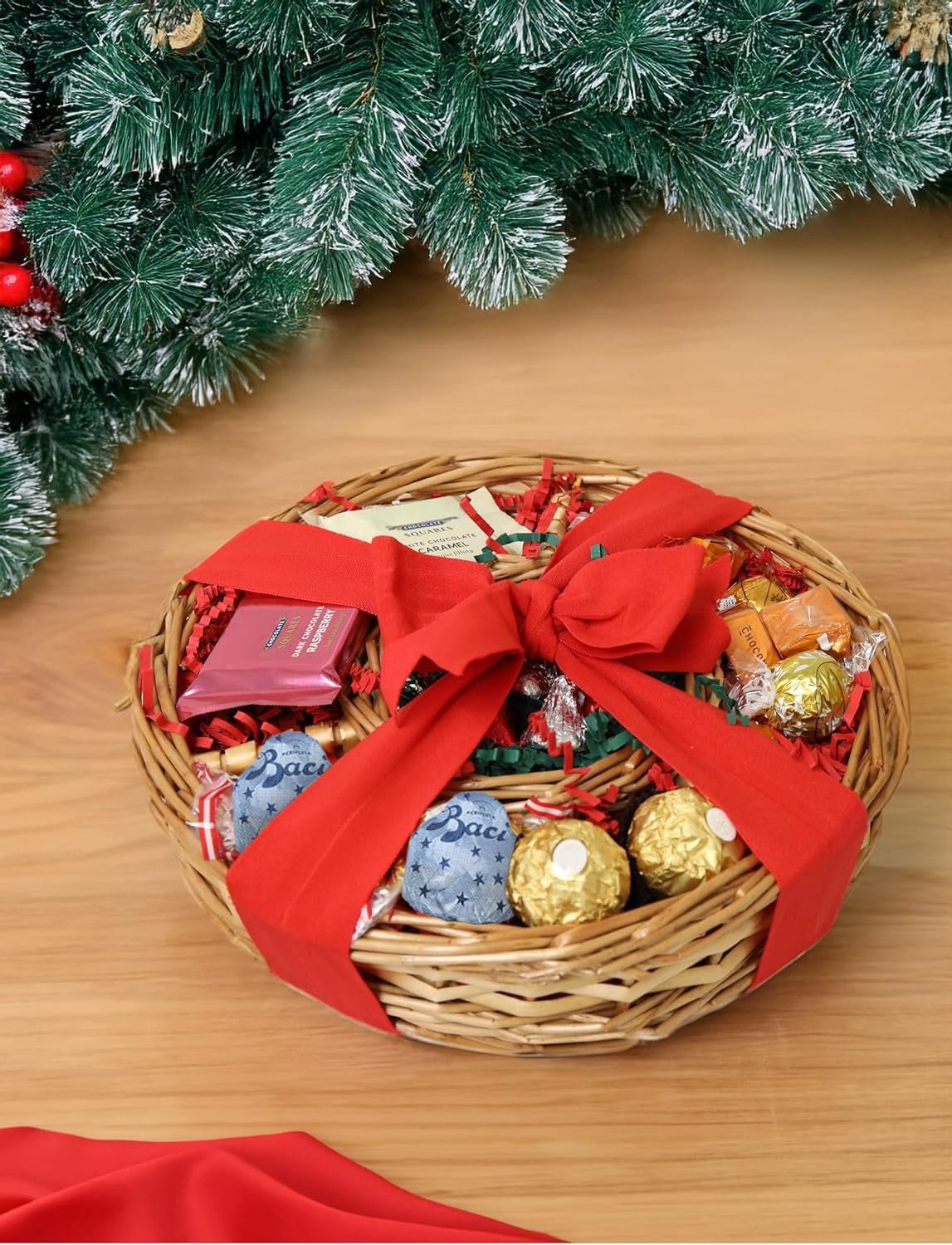 Christmas Chocolate Gift Tray, Premium Mixed Truffles, European Chocolate, High End Hot Cocoa (Peppermint) Sweet Gift for Everyone! - Image 3