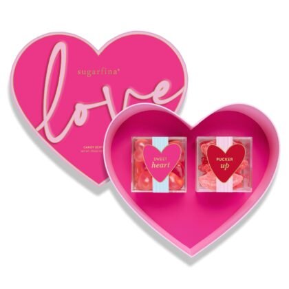Sugarfina Heart 2 Piece Candy Bento Box | Strawberry Hearts, Sugar Lips
