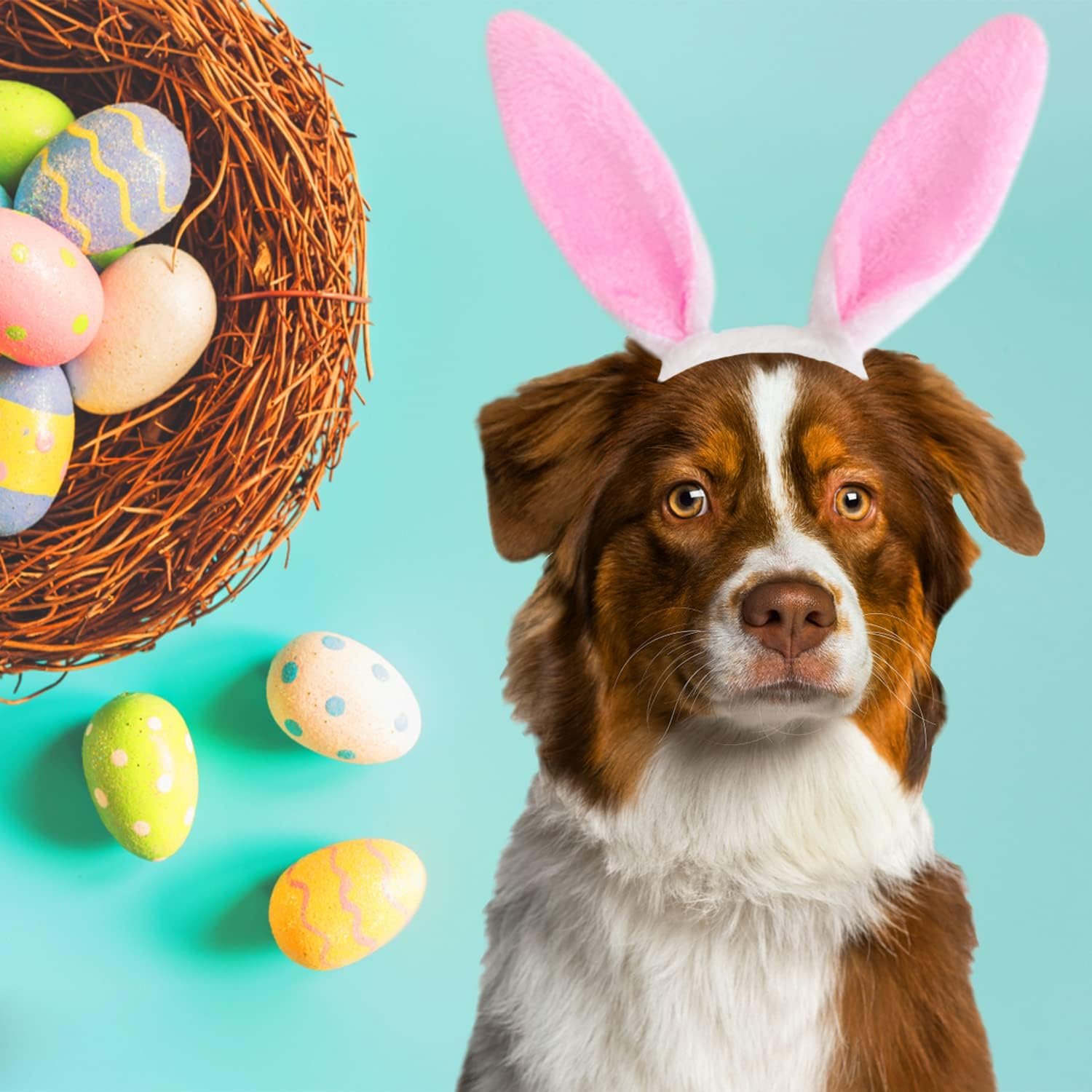 12 PCS Bunny Ear Headband,Plush Bunny Ears,Easter Cosplay Party Favor,Cosplay Party Costume Accessories for Kids and Adults - Image 5