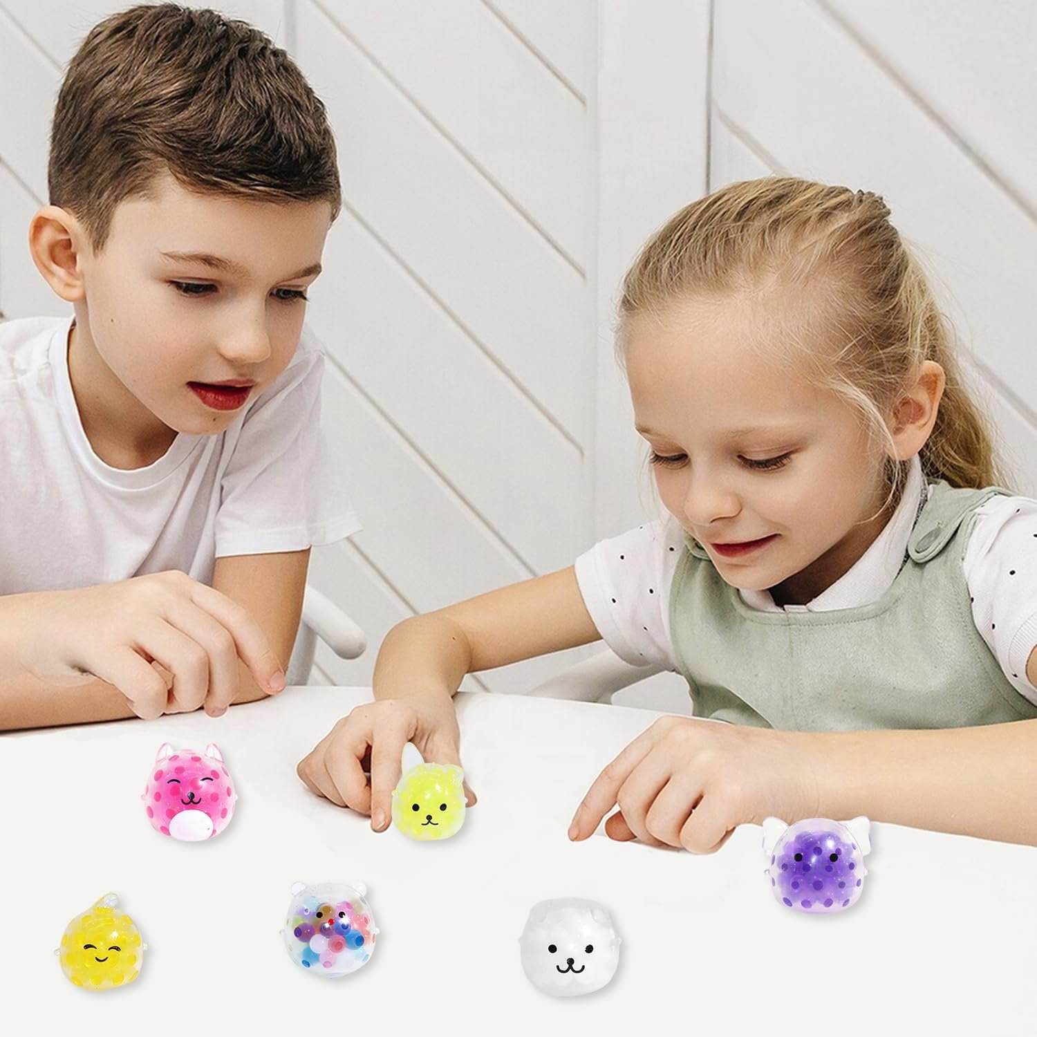 24 Pack Cute Animals Squishies for Kids, Kawaii Mini Squeeze Toys, Bulk Squishy Squeeze Ball Set Anti-Anxiety Stress Relief Toys for Easter Basket Fillers Egg Fillers Party Favors - Image 6