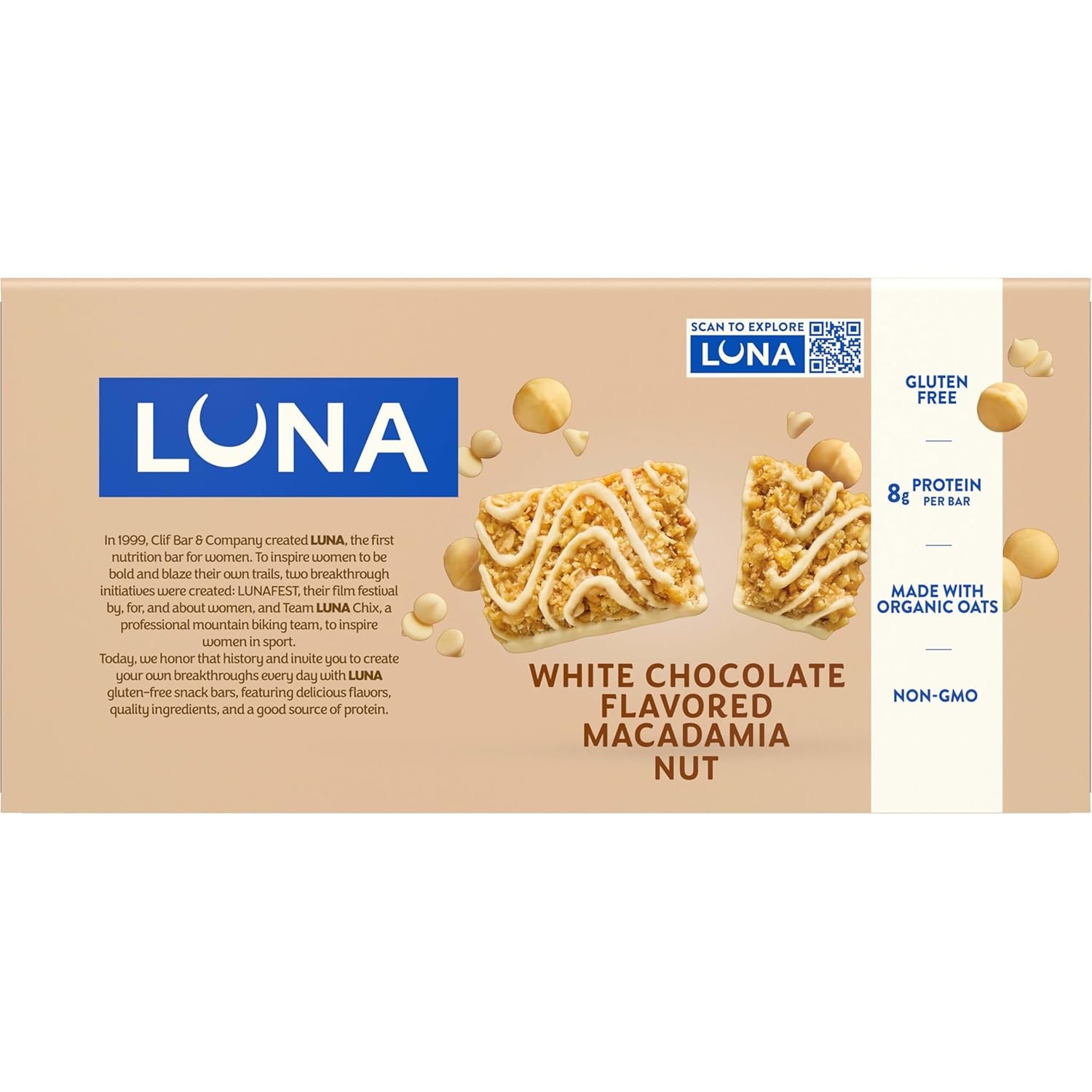 Clif, Bar Luna White Chocolate Macadamia 15 Count, 25.35 Ounce - Image 15