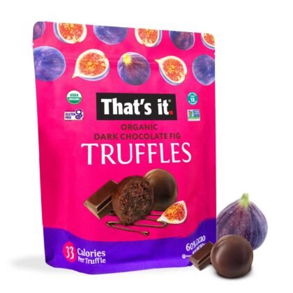 That’s It. Organic Dark Chocolate Truffles, Cocoa with Organic Fig | Vegan, Plant-Based, Gluten-Free | 20 oz