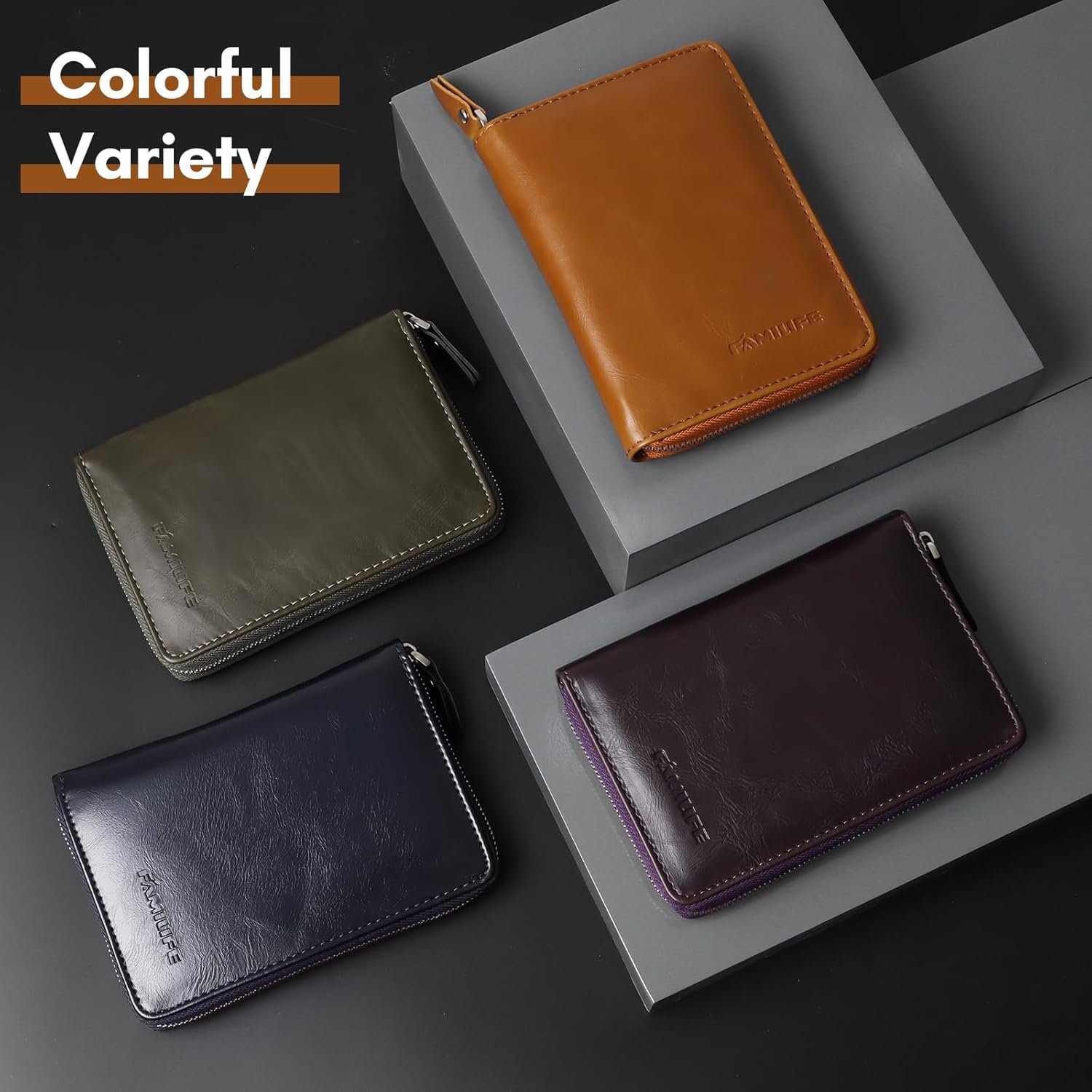 FAMILIFE Manicure Set, Professional Manicure Kit Nail Clippers Set 11 in 1 Stainless Steel Pedicure Tools Nail Kit Men Grooming Tool with Portable Brown Leather Travel Case Luxury Gifts for Him - Image 8