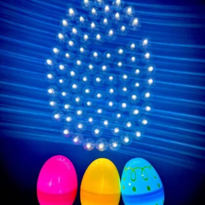 GiftExpress Mini LED Lights White - 100 Pieces 48+ Hours of Cool White Glow Lights for Balloons Easter Egg, Xmas Decor. Dance Party Waterproof Bright Light Up Ball for Night Decor.