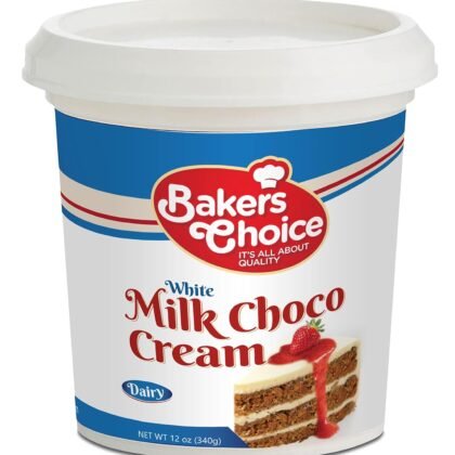 Dairy White Chocolate Spread and Topping, 12 oz. White Chocolate Pastry Filling & Cake Filling - Creamy Topping for Cakes, Desserts, Ice Cream, Pie Filling, Dairy, Kosher - By Baker’s Choice