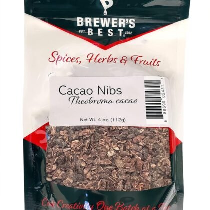 Brewers Best Organic Cacao (Cocoa) Nibs-4 oz.