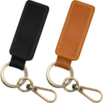 Personalized Leather Keychains Car Key Holder for Men & Women