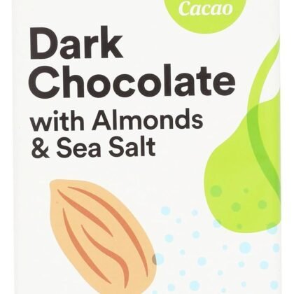 365 by Whole Foods Market, Almond & Sea Salt Dark Chocolate Bar, 2.8 Ounce