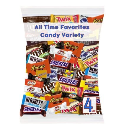 ULTIMATE Assorted CHOCOLATE Candy Mix! (4 Lbs.) Fun Mega Variety! Individually Wrapped Minis, Bulk, FRESH & DELICIOUS Fun Size Assortment, Great for Easter Baskets & Egg Hunts, Home & Office Candy Bowls, Parties, Parades & Piñatas!.