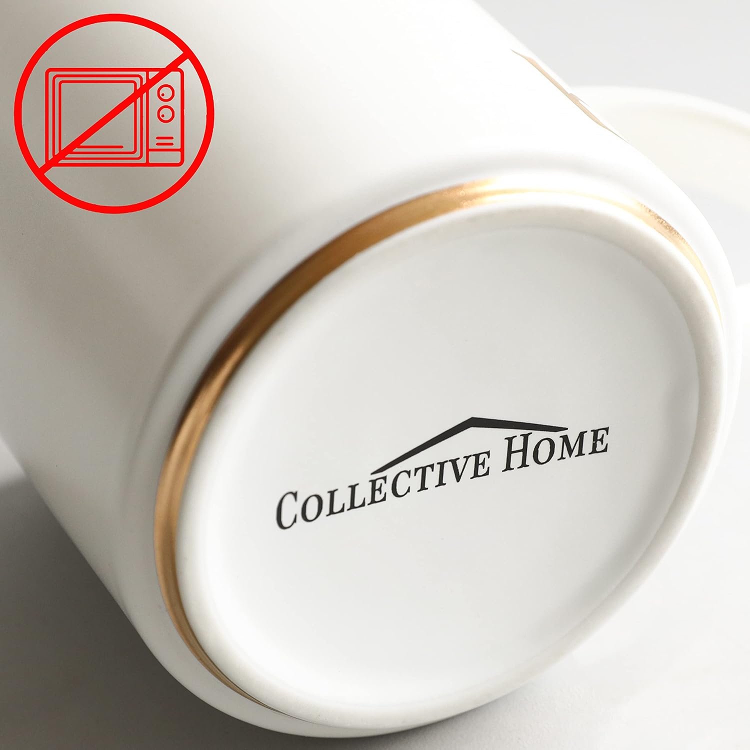 COLLECTIVE HOME - Monogram Ceramic Mugs, 15 oz Golden Initial Coffee Cups, Elegant Alphabet Tea Mugs, Elegant Personalized Mug with Gift Box, Luxurious Cups for Office and Home (e) - Image 9