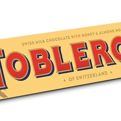 Toblerone Original Triangular Candy, 100g - Smooth Swiss Milk Chocolate with Honey and Almond Nougat Imported from UK England