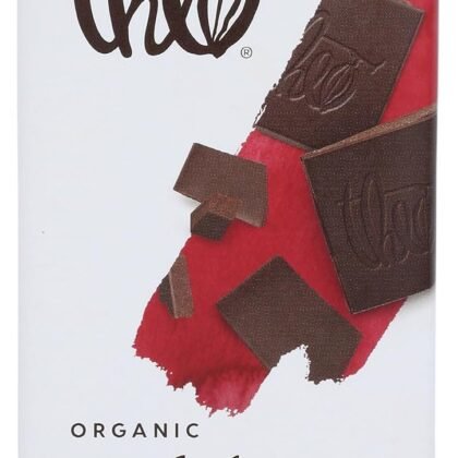 Theo Pure Organic Dark Chocolate Bar, 70% Cacao, 1 Bar | Vegan, Fair Trade