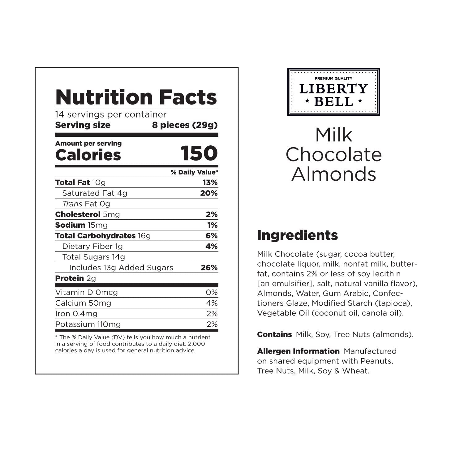 Milk Chocolate Covered Almonds | 15 Oz Bag | Roasted Chocolate Covered Nuts | Creamy & Crunchy Snack Nuts | Office Candy, Gourmet Party Favor & Gift Basket Filler - Image 7